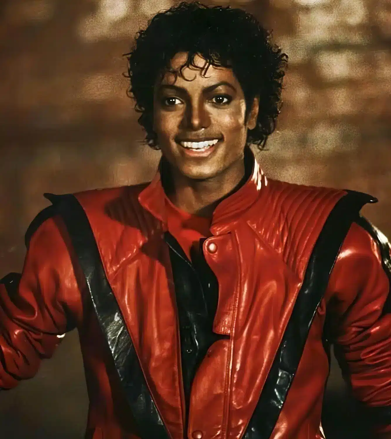 Michael jackson thriller red leather jacket discount